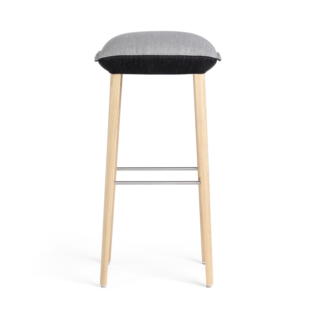 Tabouret Soft Bicolore 82 Pied En Bois