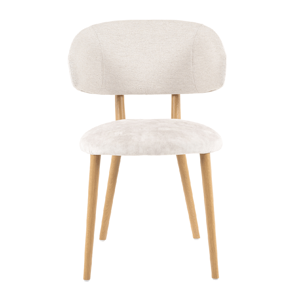 Chaise Toro Bicolore Avec Accoudoirs Pied En Bois