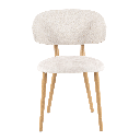 Chaise Toro Bicolore Avec Accoudoirs Pied En Bois