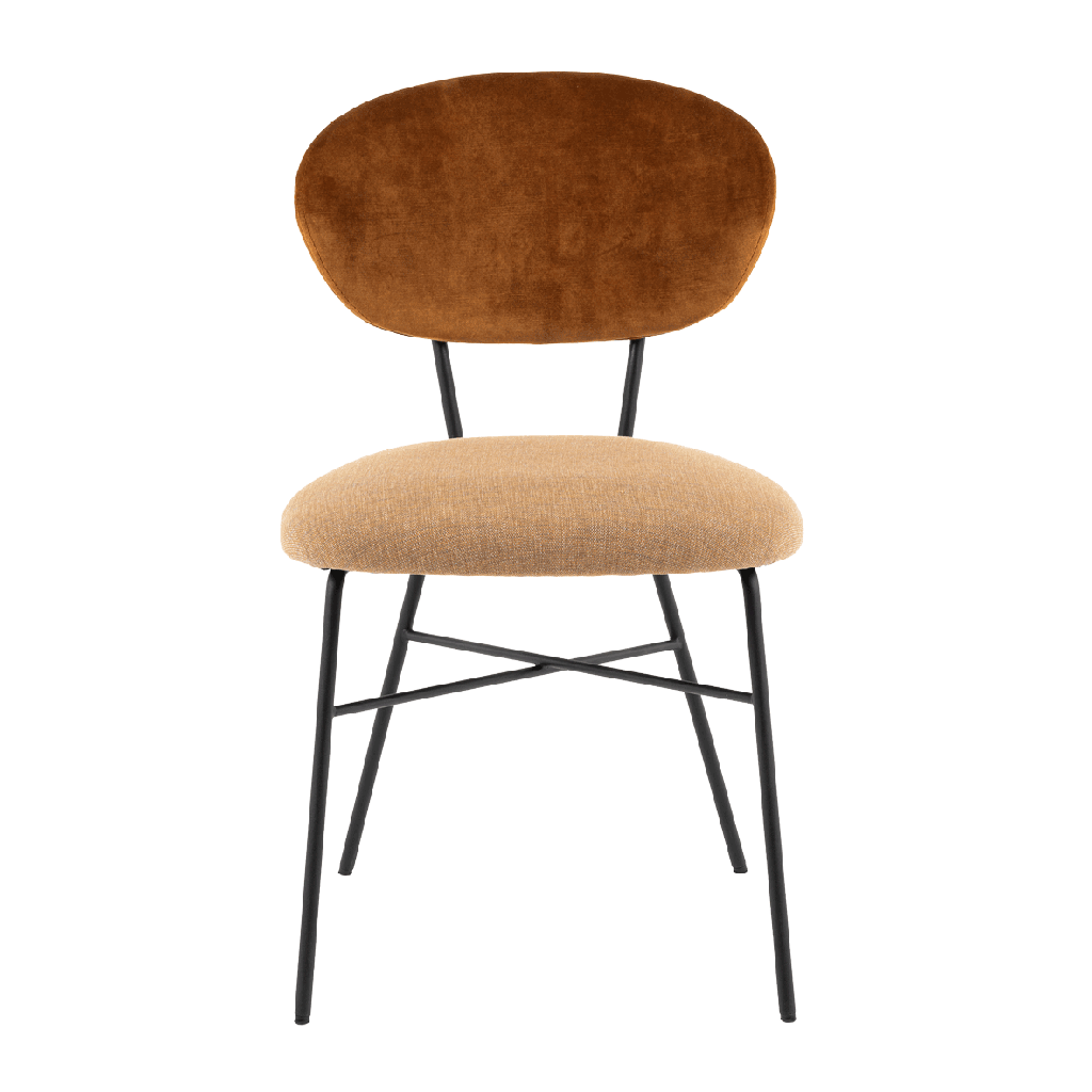 Chaise Toro Bicolore Pied En Métal