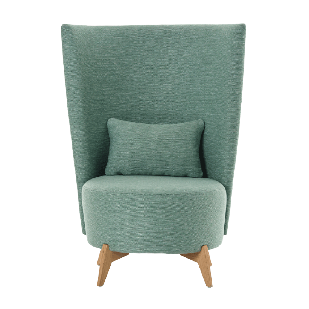 Fauteuil Bolero Dossier Haut Pied En Bois