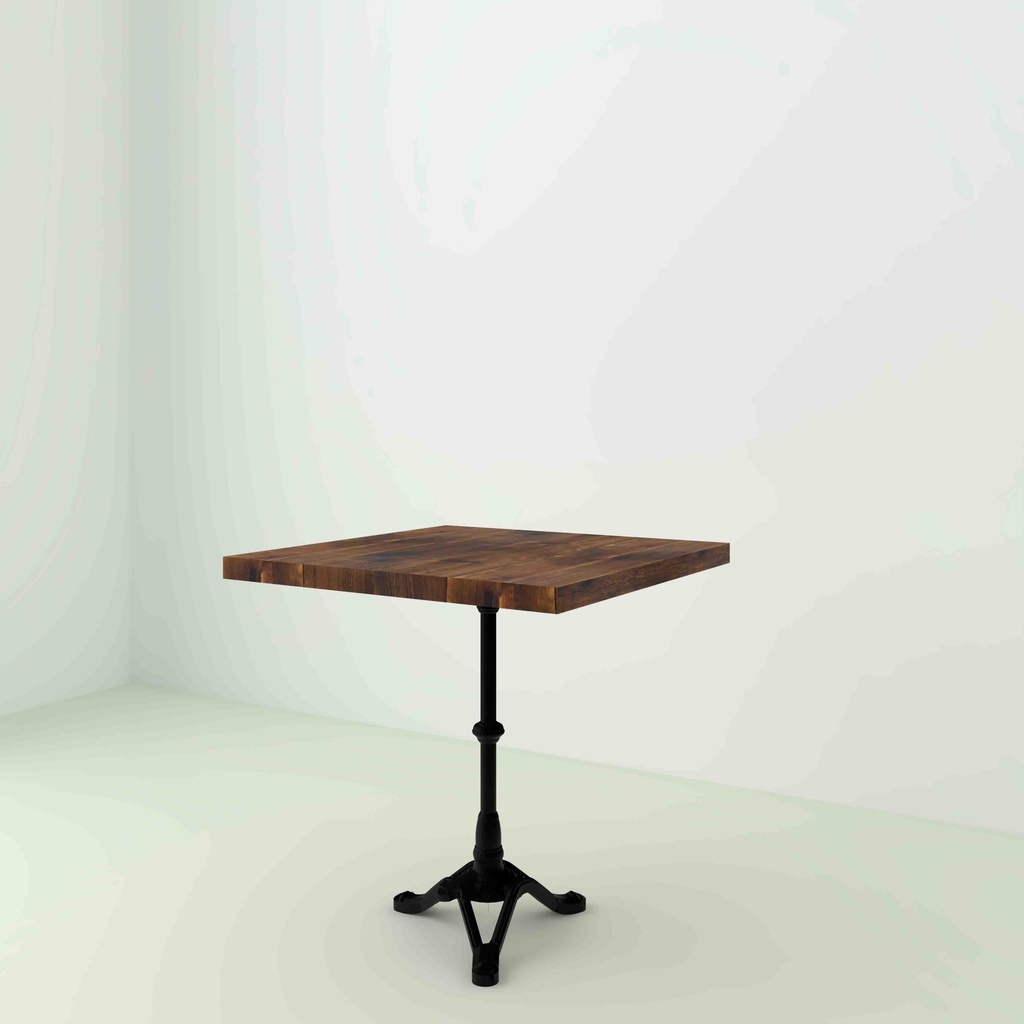 Table Bistrot Sapin Recyclé pieds Classique 3 pieds