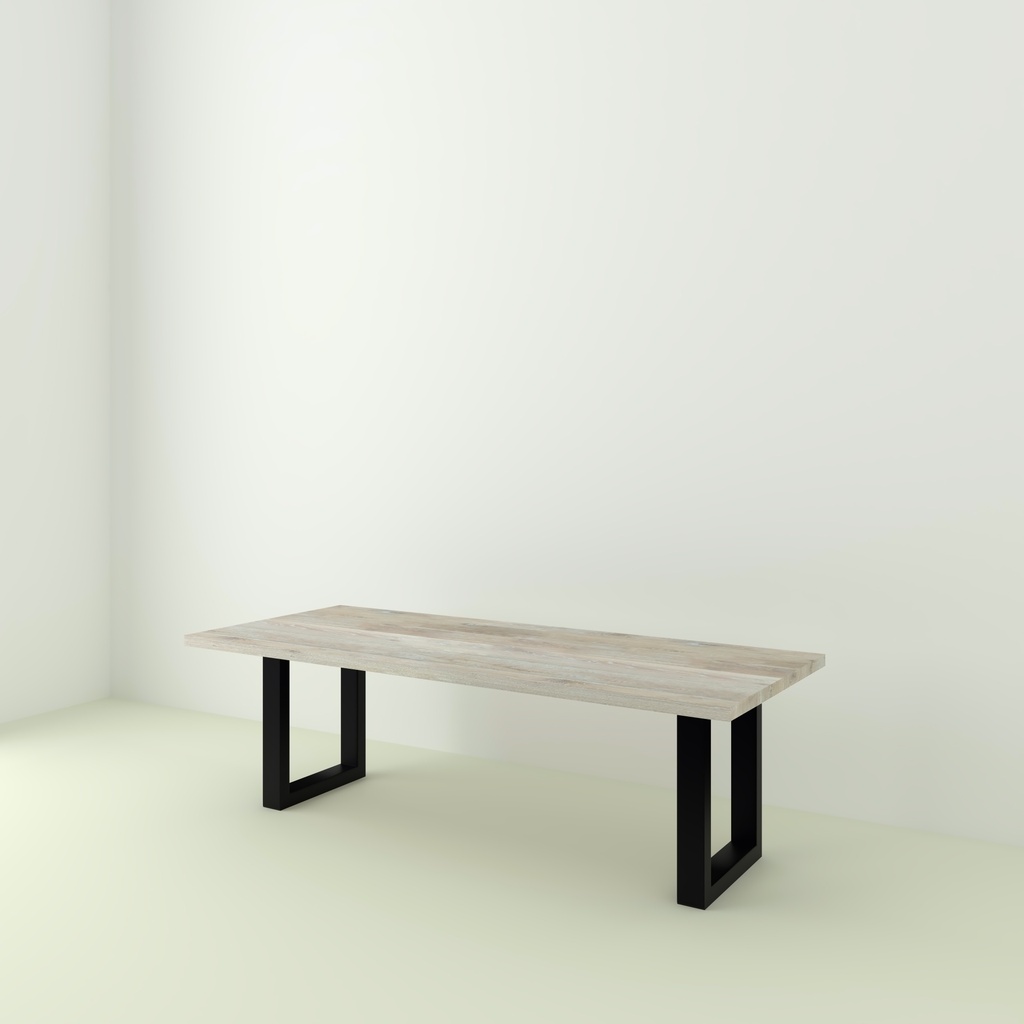 Table Khaleesi Bois De Grange Blanchi pieds O