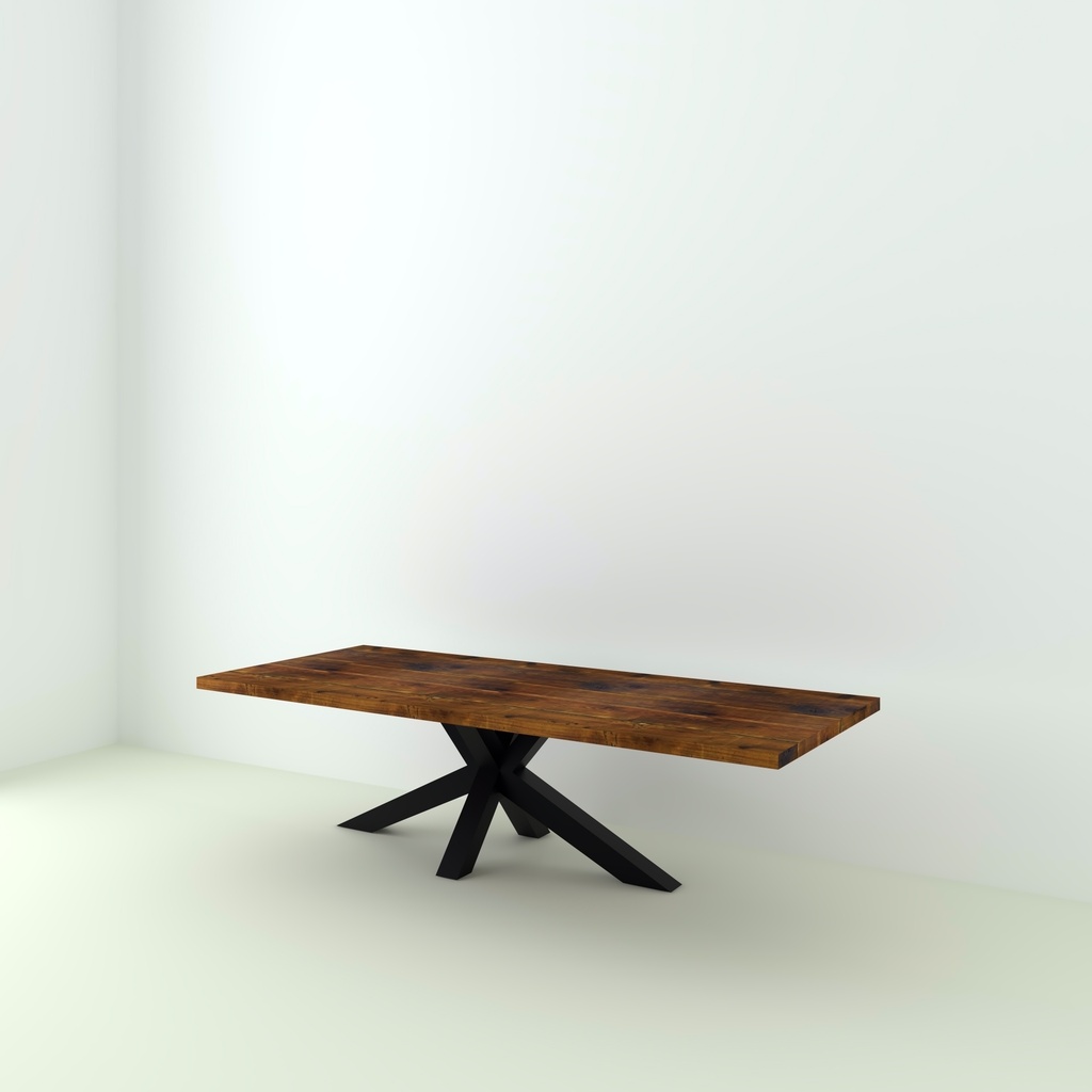 Table Sarlat Sapin Recyclé pieds XX