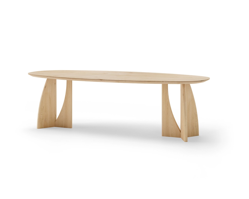 Table Arty ovale en chêne pieds bois