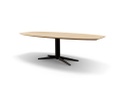 Table Forme Demi Ovale En Chêne Massif pied Lumos