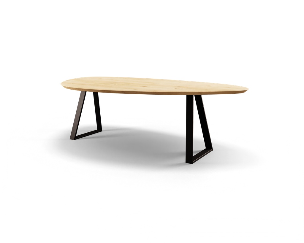 Table Forme Organique En Chêne Massif pieds Caro