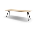 Table Forme Rectangle Arrondi En Chêne Massif pieds Cabanne