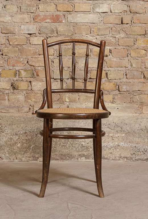 Chaise Bistrot Vintage en Bois Tourné