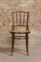 Chaise Bistrot Vintage en Bois Tourné