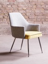 Fauteuil vintage bicolore