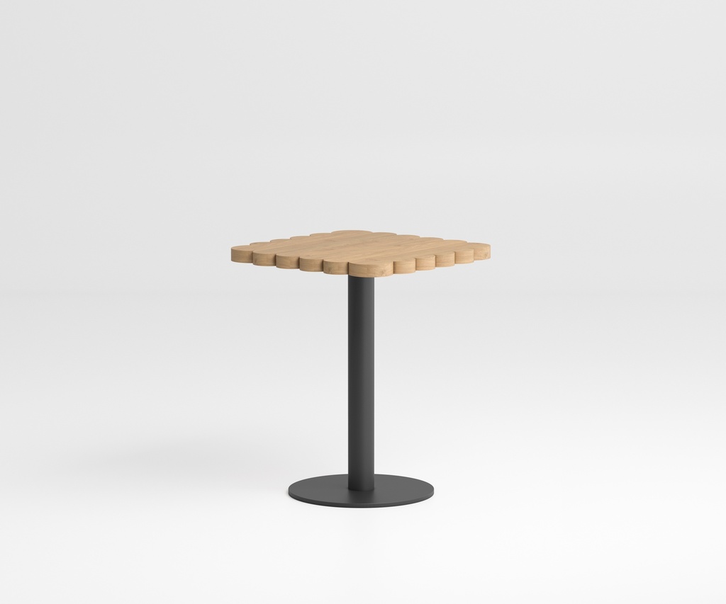 Table bistrot Biscuit en chêne