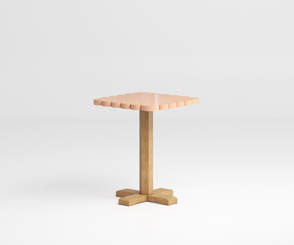 Table bistrot Biscuit laquée