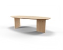 Table Forme ovale danois en chêne massif pieds Cléo