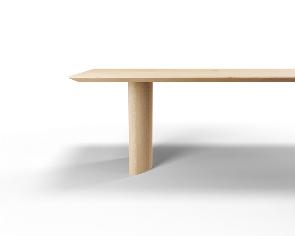 Table Forme rectangle en chêne massif pieds Céline