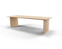 Table Forme rectangle en chêne massif pieds César