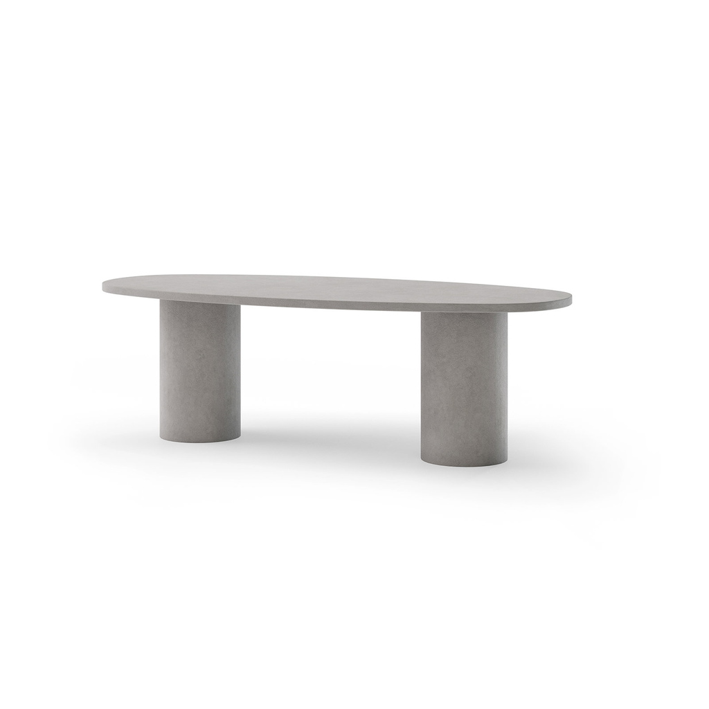 Table Prague ovale en béton