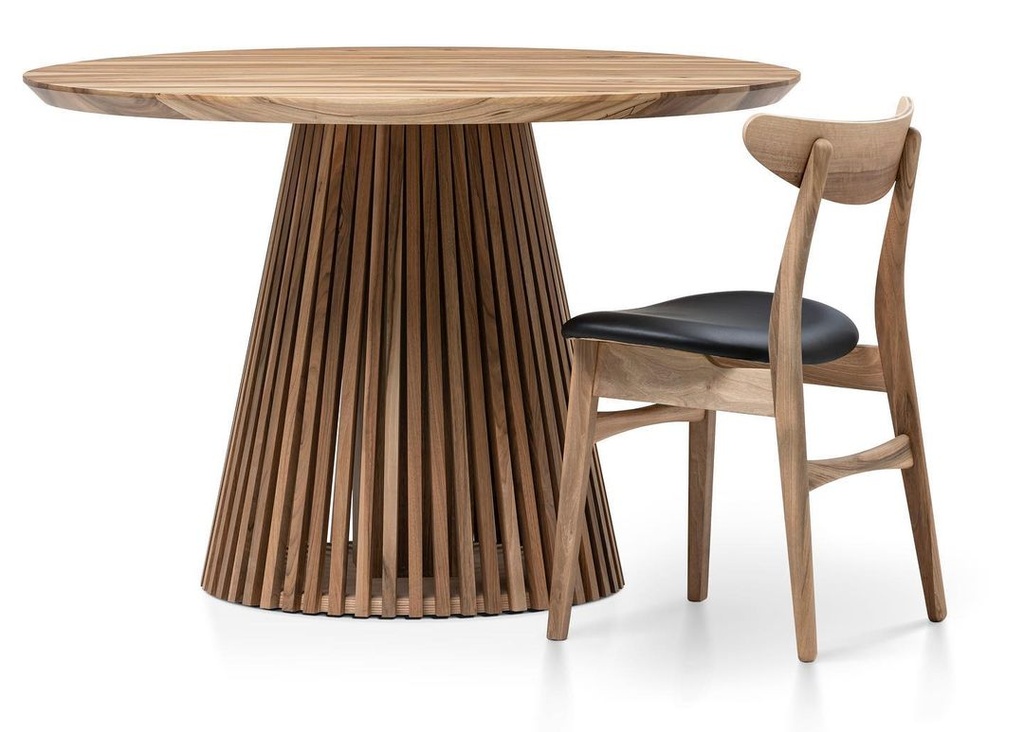 Table ronde Barbara pied facettes