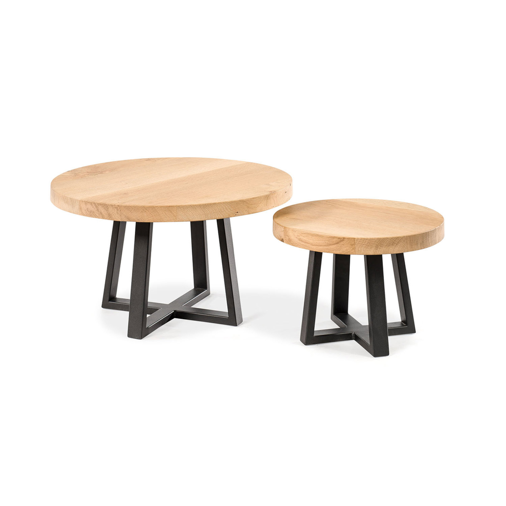 Tables basses Aline en chêne massif