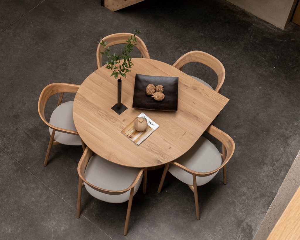 Table Valence ronde en chêne massif