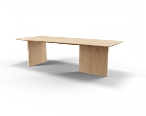 Table Forme rectangle en chêne massif pieds Cléo