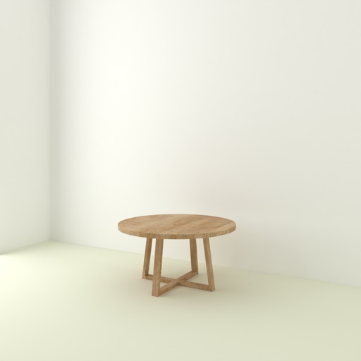 Table Pampelonne en chêne massif pieds W bois